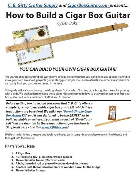 how to make a box electric guitar|build a cigar box guitar.